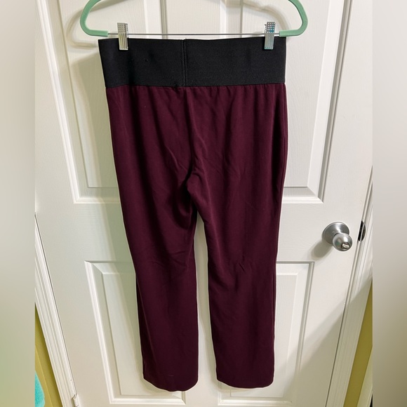 Burgundy Alfani Elastic Waist Casual Pants-Size Medium - Picture 2 of 4